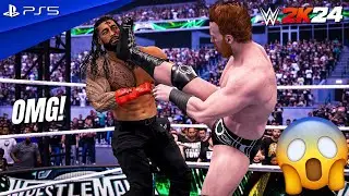 WWE 2K24 - Sheamus vs. Roman Reigns - WrestleMania XL Main Event Match | PS5™ [4K60]
