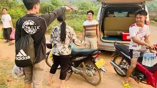 Hauling groceries in Laos #travel #food #laos #oudomxay