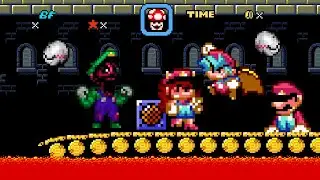 FNF | Vs Mario Madness V2 SMW Style - (I HATE YOU And OH GOD NO) | Mods/Hard/Gameplay |