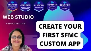 SFMC Custom App  | How to use web studio in sfmc