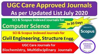Biochemistry Journals Publish in 30 Days | Civil Engg Journals | Computer Science Journals 