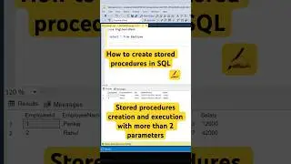 How to create and execute stored procedures in SQL 