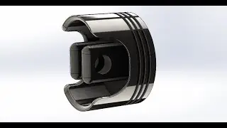 Mastering 3D Piston Head Design in SolidWorks 2018