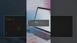 CSS - How to make navigation menu sticky on scroll 