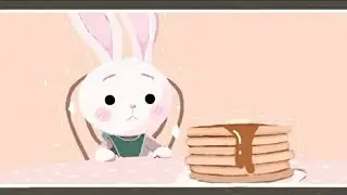 ♡ bunny pancake kitty milkshake 💌 // short animation // ✧.*ೃ༄
