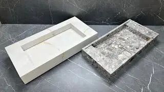Умывальник из керамогранита, плитки. 2 модели в чем отличия.