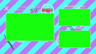 YouTube Subscribe End Screen with GREEN SCREEN  [FREE USE]
