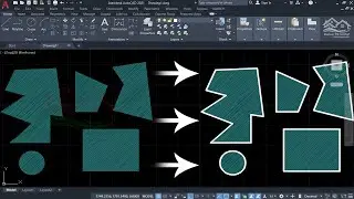 طريقة إضافة حدود للتهشيرات بشكل أتوماتيكي اذا كانت غير موجودة على برنامج AutoCAD