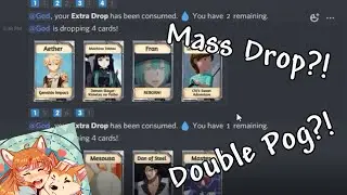 KARUTA 100+ MASS DROP?! DOUBLE POG DROP?! | Karuta Bot