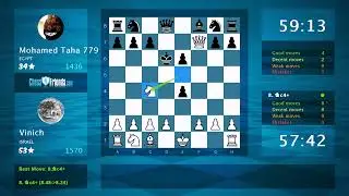 Chess Game Analysis: Vinich - Mohamed Taha 779 : 1-0 (By ChessFriends.com)