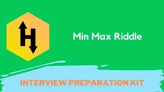 HackerRank Min Max Riddle problem solution in Python Programming | Interview Preparation Kit