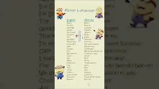 Minions language