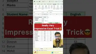 Excel Impressive Trick😎Learn Indirect Function 