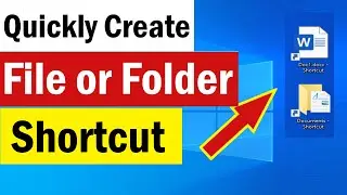 How To Create a Shortcut to a Folder | How To Create a Shortcut To a File | Create Folder Shortcut