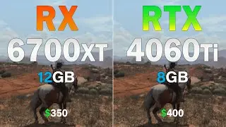 RTX 4060 ti vs RX 6700 XT - 4gb vram difference