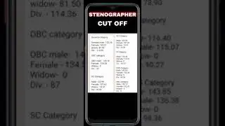 RSMSSB STENOGRAPHER RESULT CUTTOF || RSMSSB STENOGRAPHER CUT OFF || STENOGRAPHER SKILL TEST 