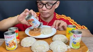 3x Can Flavour Century Tuna,2can San Marino tuna 5cup Rice Mukbang Asmr | Filipino Food Mukbang Ph