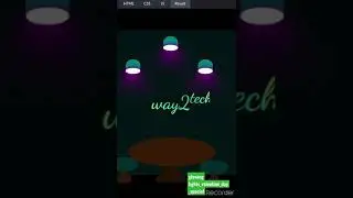 glowing lights using Html and CSS 