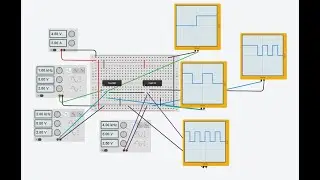 Implementation of Majority Circuit using 74XX, TTL Gates in Tinkercad