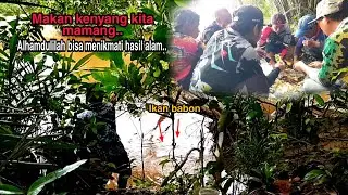 Alhamdulilah rezeki hari ini//Bakar ikan gurame babon hasil mancing dialam liar