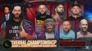 WWE Elimination Chamber 2021 WWE SmackDown Elimination Chamber Match Official Match Card HD