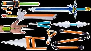 AMAZING! 9 ORIGAMI PAPER NINJA WEAPONS