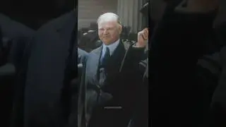 Herbert Hoover in 1933 - Restored Footage