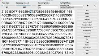 1 Million Digits Of Pi Read By TypeIt ReadIt - Part 1 Of 4 - 1,000,000 HD Video