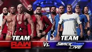 WWE Survivor Series 2017 Team Raw VS Team SmackDown Live 5-on-5 Elimination Match!! WWE 2K18