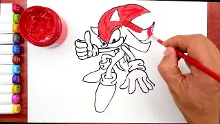 Sonic the Hedgehog 2 Sonic boy cartoon Sonic game children's simple strokes  音速小子动画片 索尼克游戏 儿童简笔画