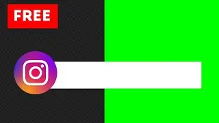 Instagram Lower Thirds Green Screen, Alpha Channel || Free download
