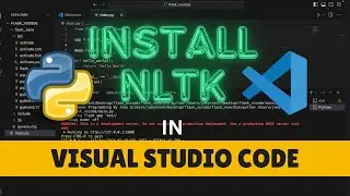 How to install nltk in visual studio code #nltk #visualstudio