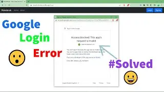 Access blocked: This app's request is invalid. || Google login error redirect_uri_mismatch || 