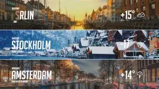 Weather Forecast Pack After Effects Template