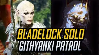 Baldur's Gate 3: Bladelock solo Githyanki Patrol | Honour Mode