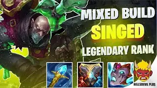 MIXED SINGED IS SO STRONG! (Legendary Que) - Wild Rift HellsDevil Plus Gameplay