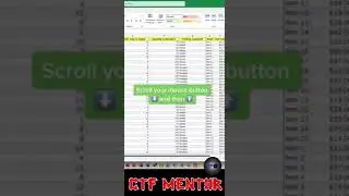 Excel Horizontal Scrolling Tips
