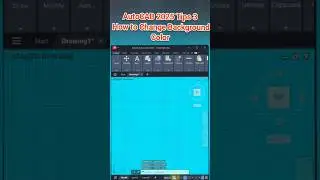 How to Change Background Color #autocad #design #subscribe #shorts #short #mechanical #shortsfeed