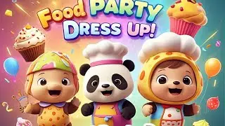 BabyBus Food Party Dress Up | Fun Kids Party & Creative Food Adventure! I@babybus