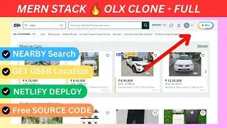 OLX Clone Project using React/ Node-MERN Stack Project For Beginners-Good For Internship/Resume