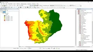 Raster data reclassification and area calculation for each class using ArcGIS software
