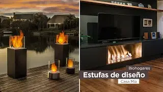Hogar & Diseño. Biohogares. Estufas de diseño para el hogar. Interior y exterior