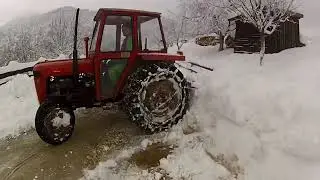 IMT 539 ciscenje snijega , snow , winter , tractor
