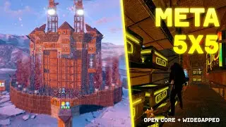 THE BEST 5X5 | Open Core + Widegap | Tutorial | Rust Base Building 2022