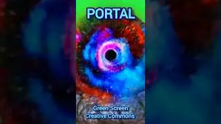 PORTAL VIDEO FOOTAGE ON A GREEN SCREEN. VIDEO ANIMATION OF THE PORTAL.