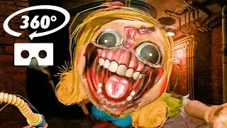 Miss Delight CHASES YOU - No Music - Is she more scary? POPPY PLAYTIME CHAPTER 3 360° VR Experience