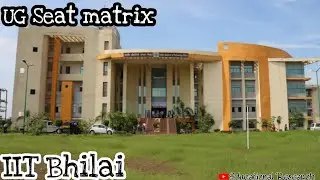 IIT Bhilai | Seat matrix for UG Program||Educational Research Engine ||#iitbhilai #Meyyappan_k