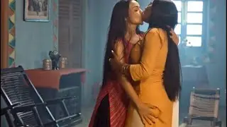 Indian Lesbian kissing