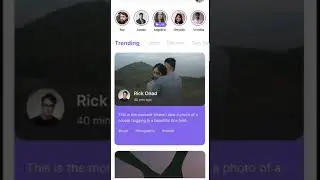 Social Media App home page || Figma || Flutter App 