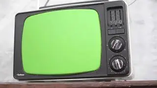 Very Old Tv Set VFX Green Screen Film Making free video